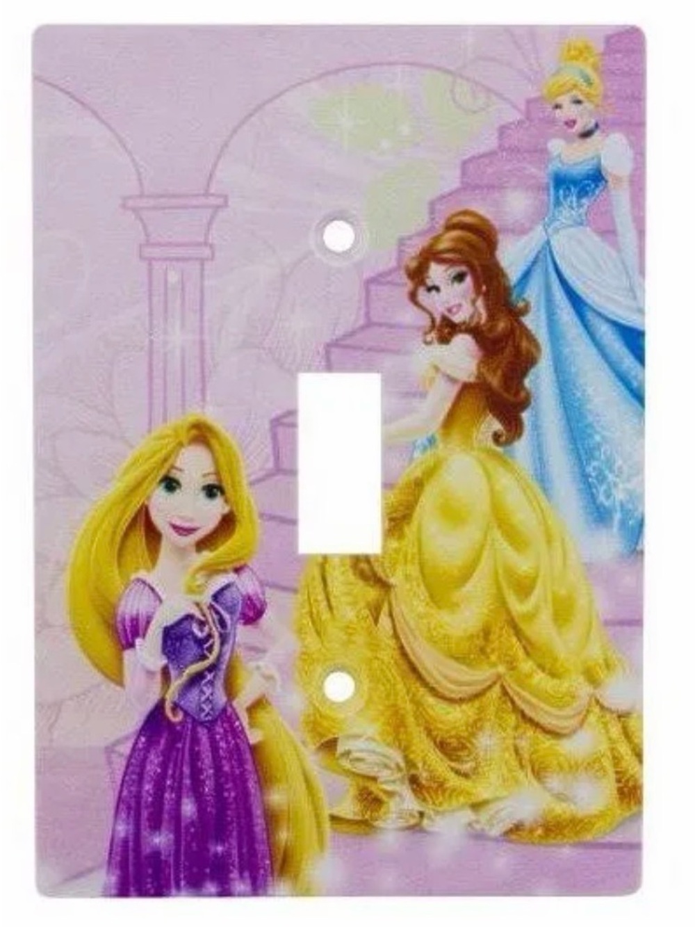 BNIP DISNEY PRINCESS WALL PLATE LIGHT SWITCH FOR TOGGLE SWITCH